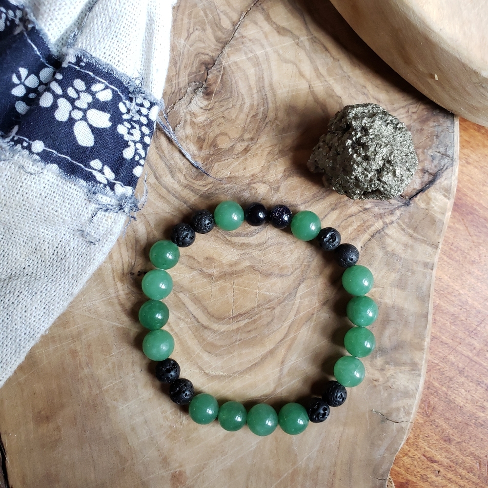 Handmade Aventurine Quartz Essential Oil Bracelet